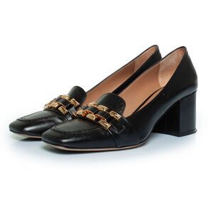 Roberto Festa X Paul Warmer black leather pump